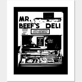 Mr. Beef B&W Posters and Art